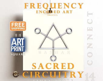 Connect 14 | Sacred Circuits Wall Art Print, Custom Spiritual Artwork Gift, Sacred Geometry Print, Best For Meditation, Bashar Inspired