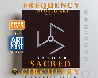 Sacred Circuits Wall Art | Transform 13 Glyph Print