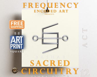 Sacred Circuitry Art Print | Act 12, Bashar Inspired, Meditation Gift