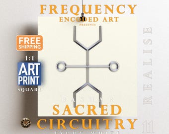 Sacred Circuitry Art Print | Geometric Spiritual Wall Art