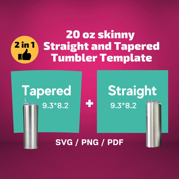 20 Oz Tumbler Template Etsy