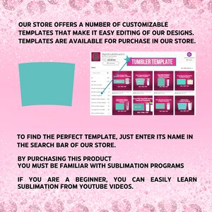 K&ouml;nnte beinhalten: Ein Screenshot einer Website, die eine Vielzahl von anpassbaren Becher-Vorlagen zeigt. Die Website hei&szlig;t DigitalCrafts DreamCo und bietet eine Auswahl an Vorlagen f&uuml;r verschiedene Gr&ouml;&szlig;en und Stile von Bechern. Der Text auf der Website lautet: "Unser Shop bietet eine Reihe von anpassbaren Vorlagen, die die Bearbeitung unserer Designs vereinfachen. Vorlagen sind in unserem Shop zum Kauf erh&auml;ltlich."