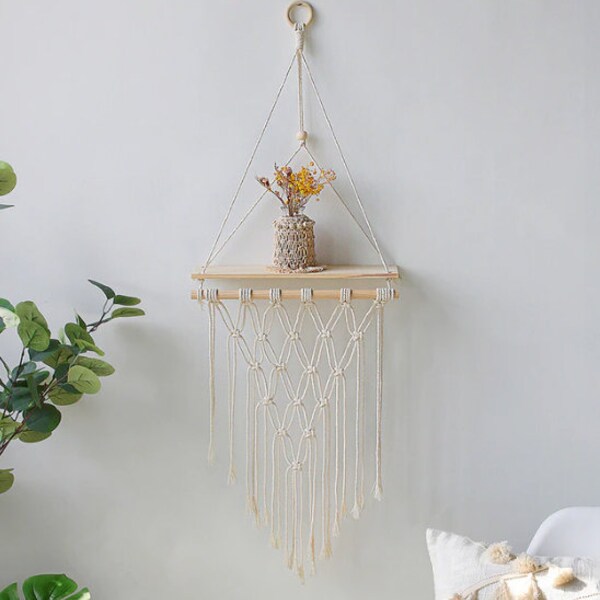 Macrame Wall Hanging shelf