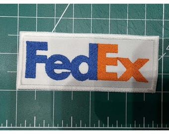 FedEx Logo Express Shipping Service iron-on embroidered patch