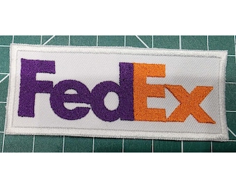 FedEx Logo Express Shipping Service iron-on embroidered patch