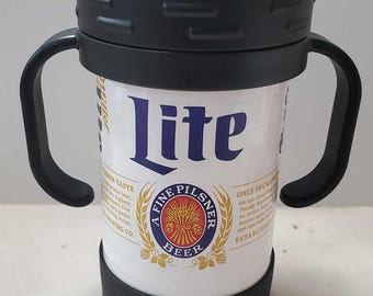 Insulated Sippy Cup Full Wrap UV Printed Color beer inspired