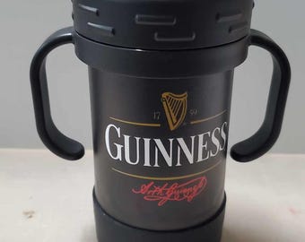 Vaso térmico con boquilla, estampado UV a todo color, inspirado en la cerveza.