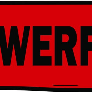 May include: A red rectangle with the word "POWERFUL" in bold, black letters. The edges of the rectangle have a slightly uneven, hand-drawn appearance, giving it a casual, graphic style.