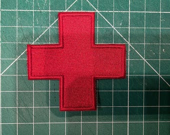 American Red Cross iron-on embroidered patch