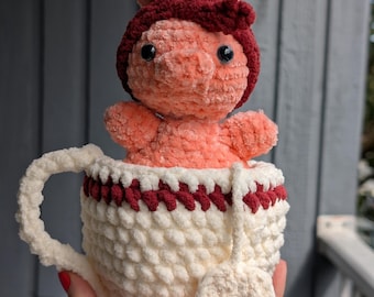 Patrón Amigurumi Cerdo Taza de Té (PDF)