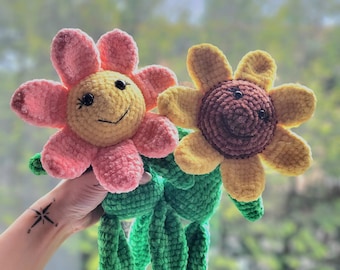 Patrón de amigurumi de flor de ganchillo (descarga PDF)