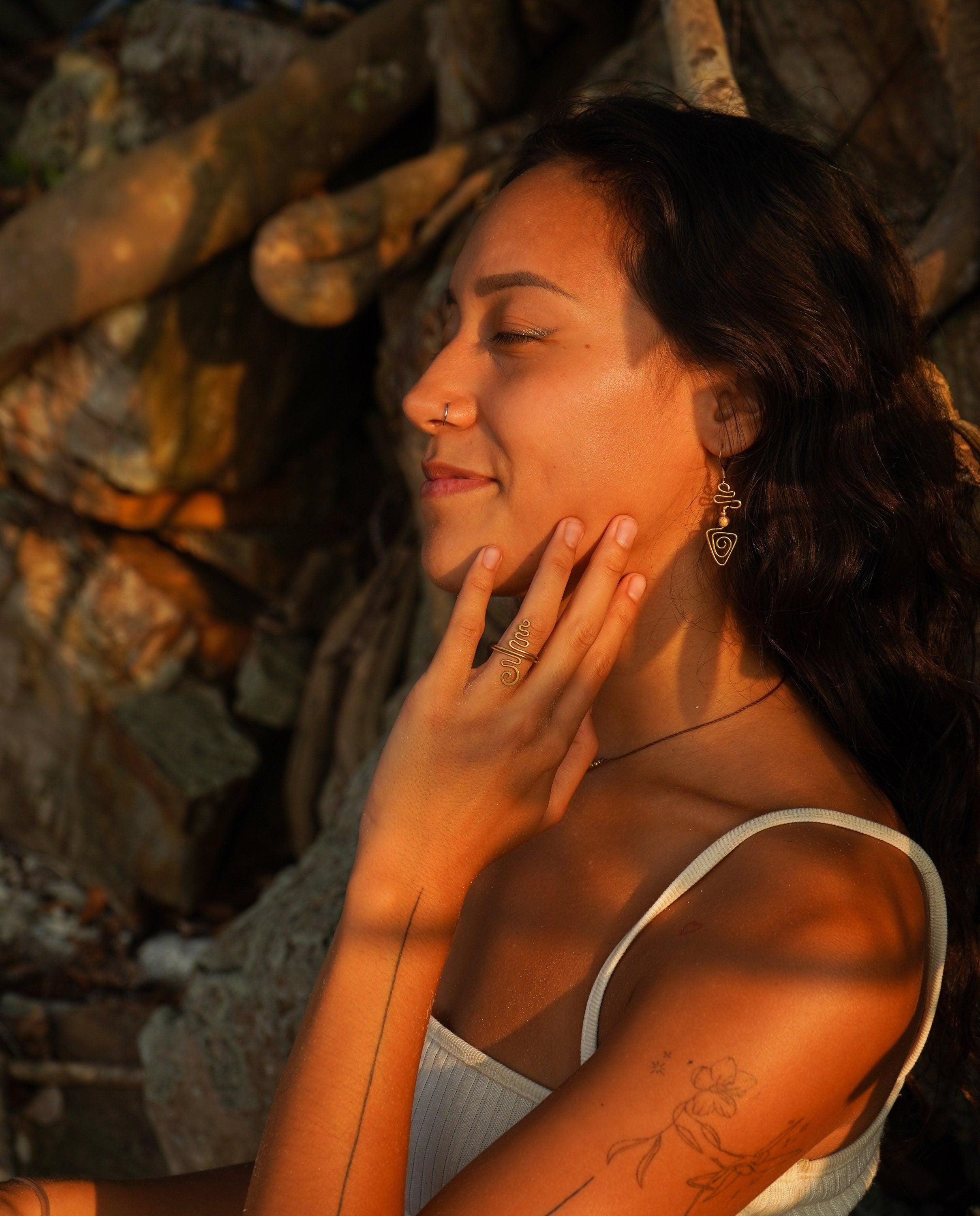 loinロワン井川遥green jasper pierced earrings loin.ロワン井川遥 パールピアスmatch pierced earring アクセサリー