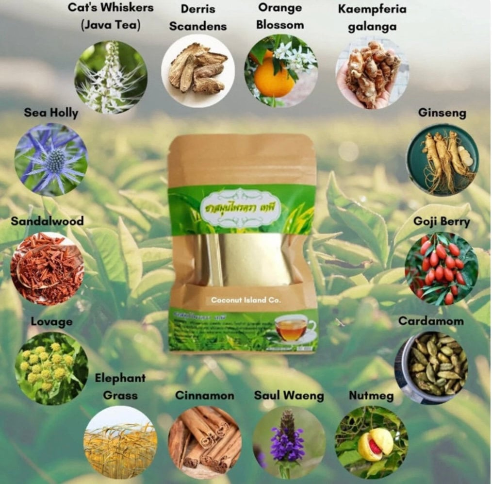 750 X Tapee Tepee Tea Bags Natural Organic Thai Herbal Tea Etsy