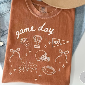 Comfort Colors® Go Sports Football Player Shirt, Football Season Shirt, Game Day Shirt, Sports Mom Shirt