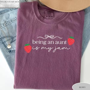 Comfort Colors®  Future Aunt Shirt, Preppy Aunt Shirt, Gift for New Aunt, Aunt Baby Shower Gifts, Pregnancy Announcement Gift