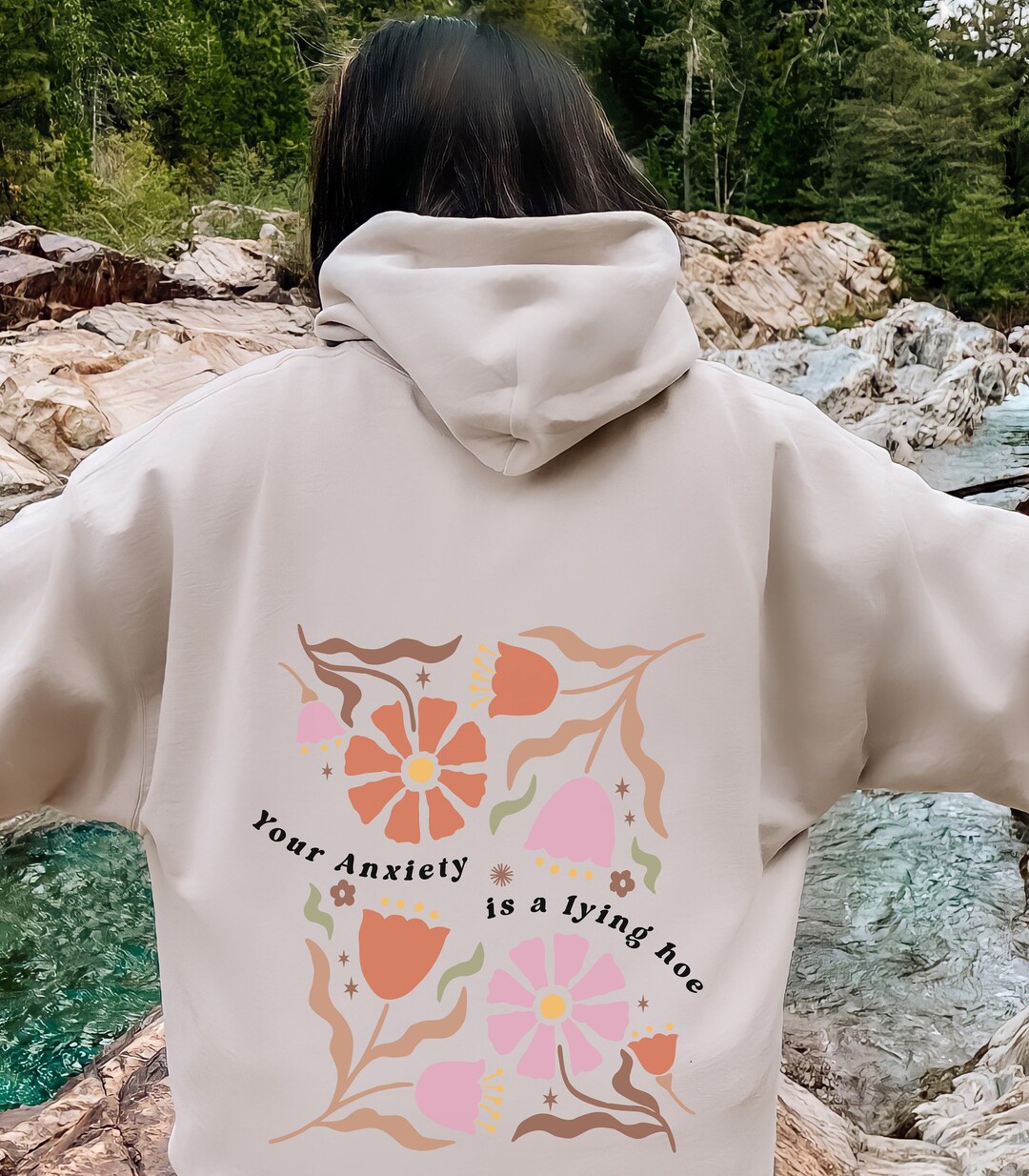 Anxiety Hoodie Mental Health Hoodie Southern Floral Hoodie Etsy