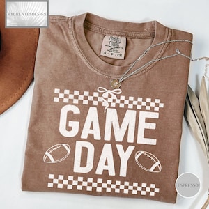 Comfort Colors® Go Sports Football Player Shirt, Football Season Shirt, Game Day Shirt, Sports Mom Shirt