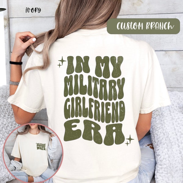 Military Girlfriend Shirt, Proud Military Girlfriend, Gift For Girlfriend, Girlfriend Crewneck Sweatshirt, Deployment Gift