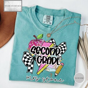 Comfort Colors® Custom Teacher Shirt, Teacher Team Shirts, Personalized School Tshirt, Teacher Gift, Customized Name Teacher Shirt Gifts