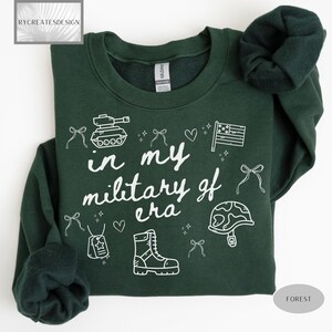 Military Girlfriend Sweatshirt, Proud Military Girlfriend, Gift For Girlfriend, Girlfriend Crewneck Sweatshirt, Deployment Gift