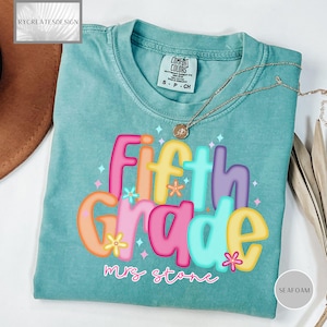 Comfort Colors® Custom Teacher Shirt, Teacher Team Shirts, Personalized School Tshirt, Teacher Gift, Customized Name Teacher Shirt Gifts