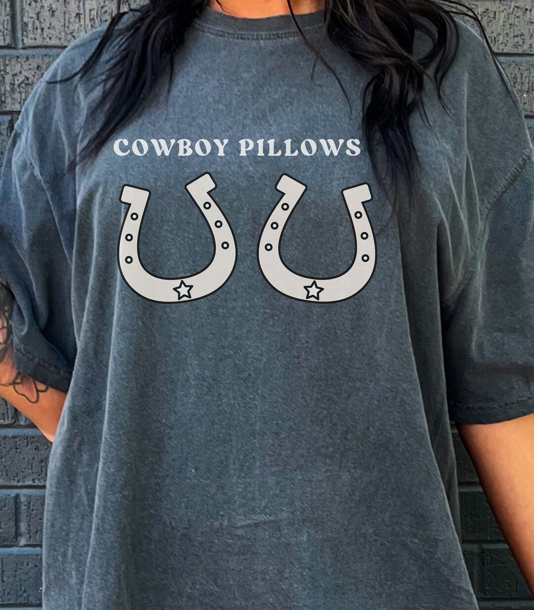 Cowboy Pillows Shirt Western Shirt Cowgirl Shirt Comfort Etsy