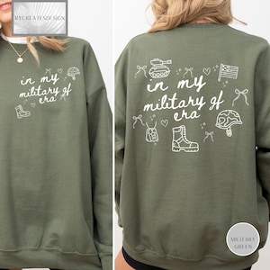 Military Girlfriend Sweatshirt, Proud Military Girlfriend, Gift For Girlfriend, Girlfriend Crewneck Sweatshirt, Deployment Gift