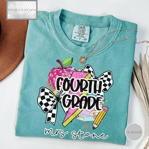 Comfort Colors® Custom Teacher Shirt, Teacher Team Shirts, Personalized School Tshirt, Teacher Gift, Customized Name Teacher Shirt Gifts