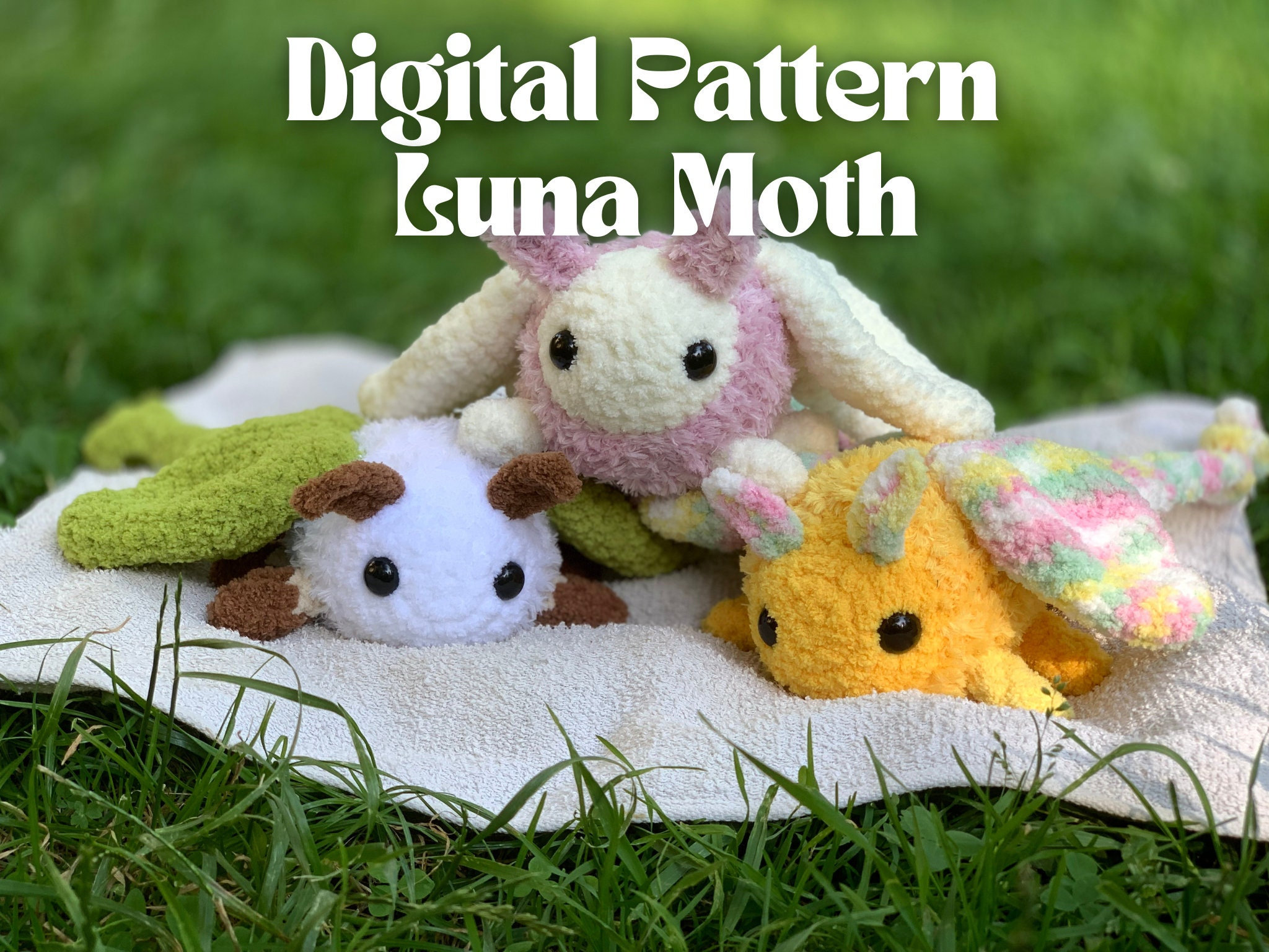 30 Moth Crochet Patterns for Amigurumi, Wearables, and Whimsical Home Decor 2 Luna Moth Crochet Pattern