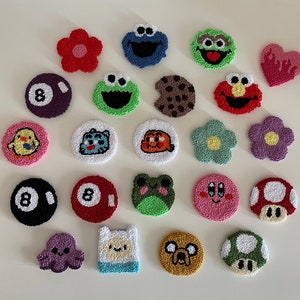 Car Coasters,Sesame Street Elmo,New Car Gift,Car Accessories,Adventure Time,Handmade Tufted Coaster,Custom Car Coasters,8 Ball Car Coaster