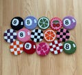 Car Coasters,8 Ball Car Coaster,Duty-Tax Paid/DDP USA,New Car Gift,Car Accessories,Handmade Tufted Coaster,Car Cup Holder,Custom Car Coaster