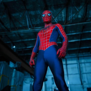 Spider Man Cosplay TASM 3D Web Suit Cosplay Costume Set image 8