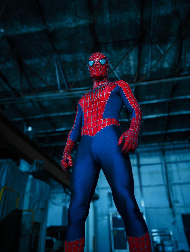 Spider Man Cosplay TASM 3D Web Suit Cosplay Costume Set image 8