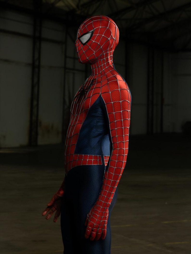 Spider Man Cosplay TASM 3D Web Suit Cosplay Costume Set image 6