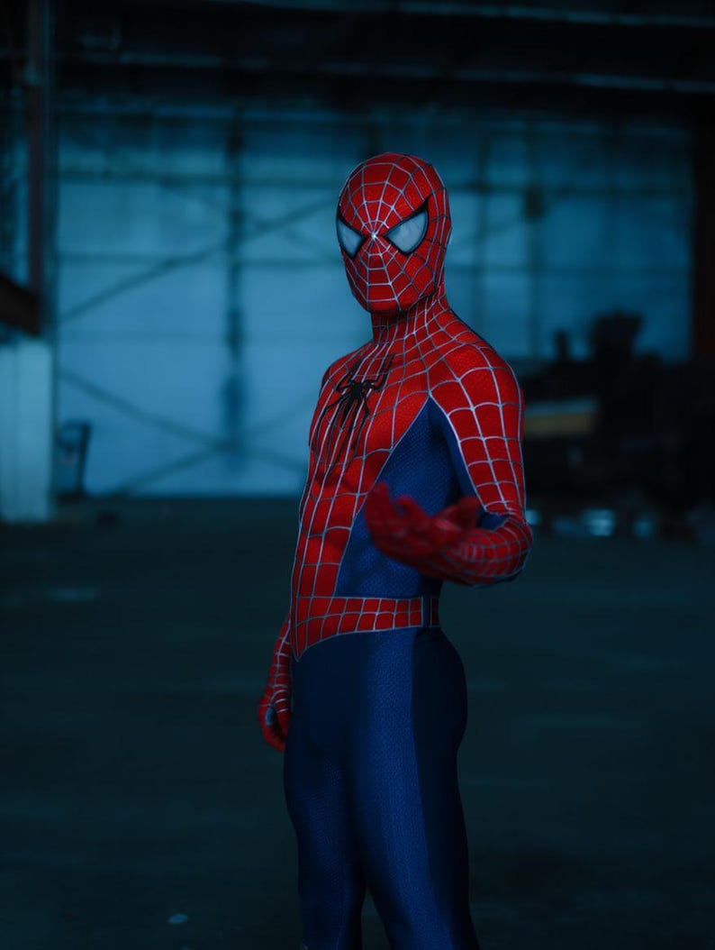 Spider Man Cosplay TASM 3D Web Suit Cosplay Costume Set image 7