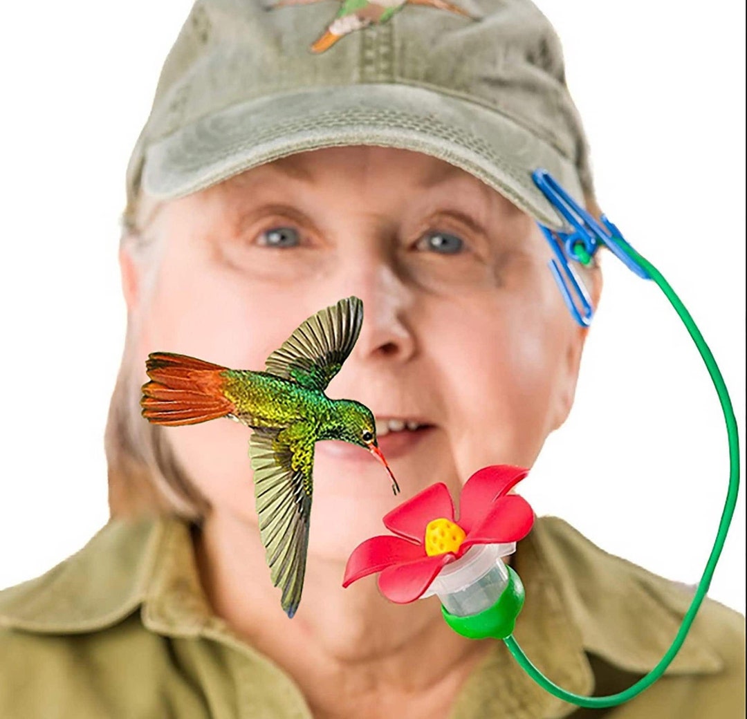The Original Hummy Wand Hat Clip Hummingbird Feeder - Etsy