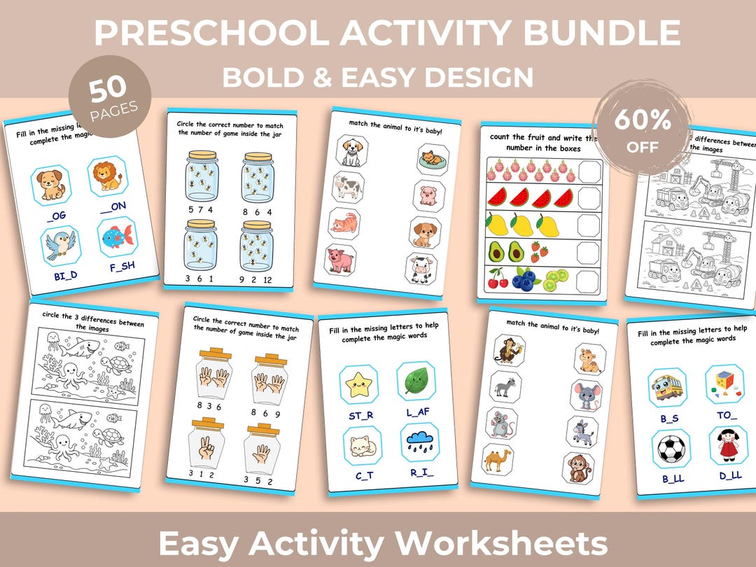 Worksheets For Toddlers Age 2