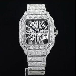 Luxus Herrenuhr Herren Diamant Uhr Moissanite Diamant Uhr Iced Out Automatik Uhrwerk Diamant Armbanduhr Designer Herrenuhr