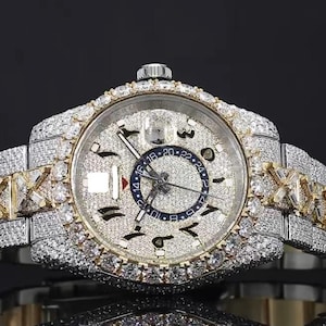 Luxury Men's Watch Men's Diamond Watch Moissanite Diamond Watch Iced Out Automatic Movement Diamond Wrist Watch Designer Men's Watch