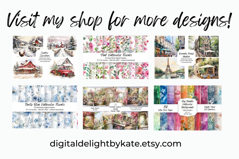Festive vintage greeting card pattern digital print for craft room — holly berries, snowflakes, and decorative elements