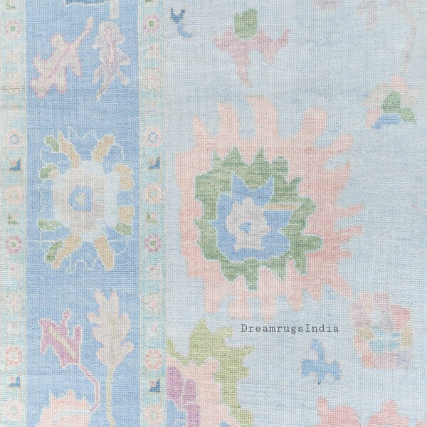 Pink and Blue Persian Rug Etsy