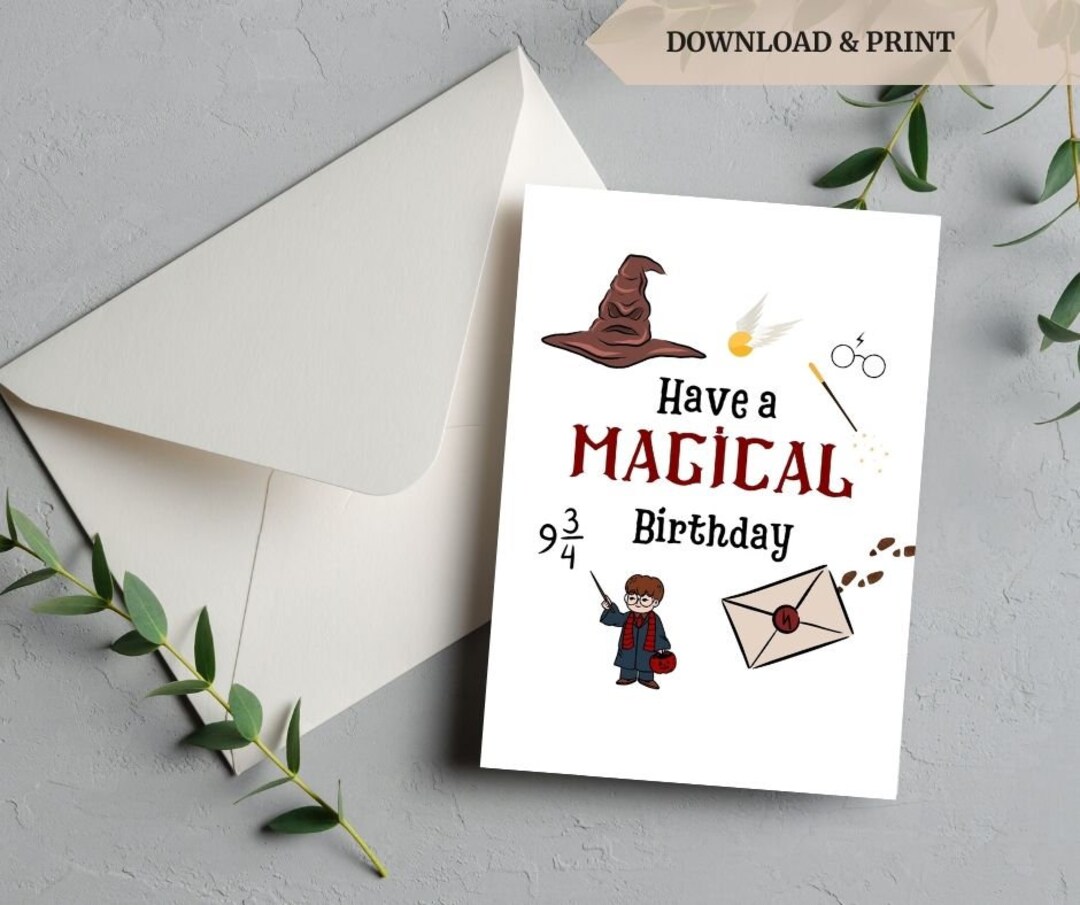 15 Harry Potter Inspired Birthday And Greeting Cards Everyone Will Actually Love