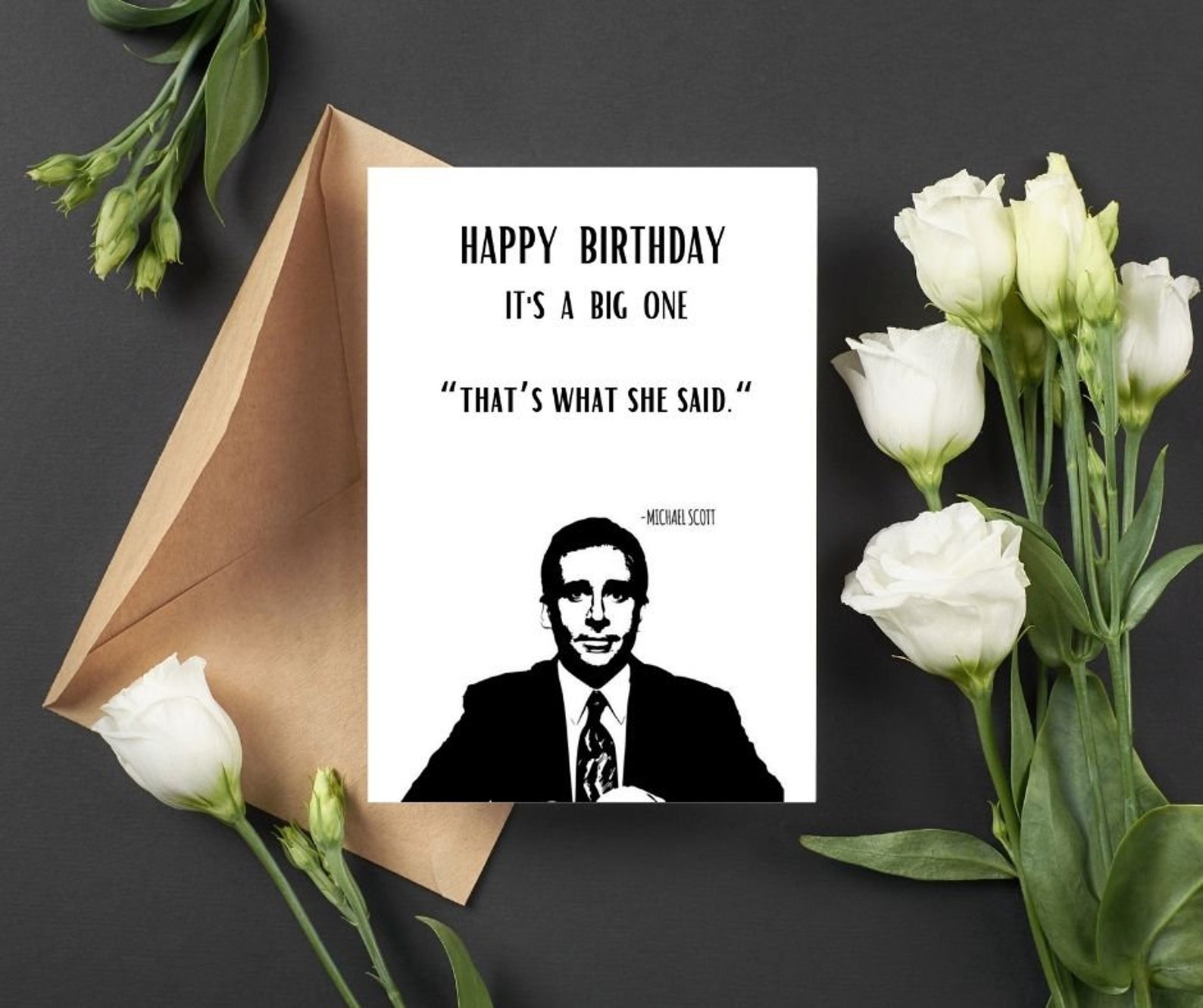 Michael Scott Printable Birthday Card Office Dunder Mifflin - Etsy