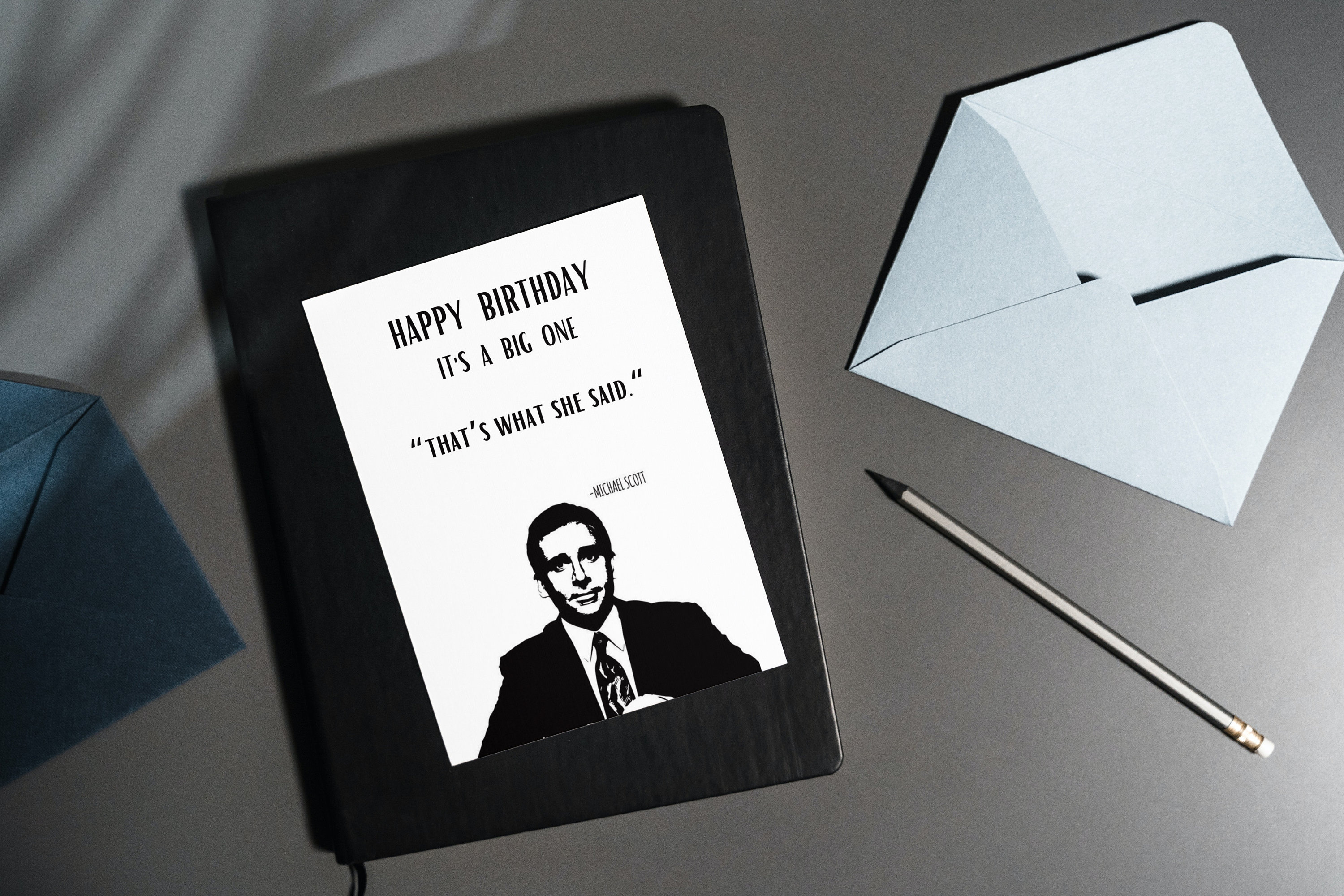 Michael Scott Printable Birthday Card Office Dunder Mifflin - Etsy