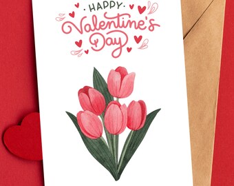 Printable Valentine's Day Card, Perfect Friend, Cute Love Card, Valentine's Day Card for Girlfriend, Boyfriend, Instant Download PDF
