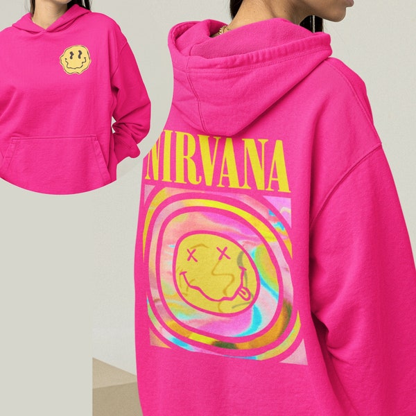 Nirvana pastel smile hoodie Clearance