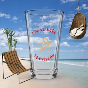 Estrella Damm Beer Glass, Pint Glass, Beer Mug, Beer Lover, Birra
