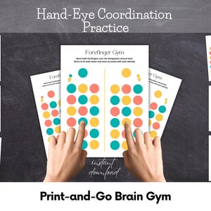 Forefinger Gym - Bilateral Brain Development Activity - Quick Routine/Transition - Printable Activities for Kids