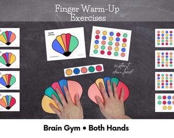 Fingers Exercise Game – Printable Brain Teaser for Hand Muscles (Digital Download)