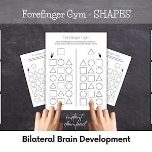 Shapes Finger Gym – Fine Motor, Bilateral Coordination & Pre-Writing Brain Break - Printable Activity